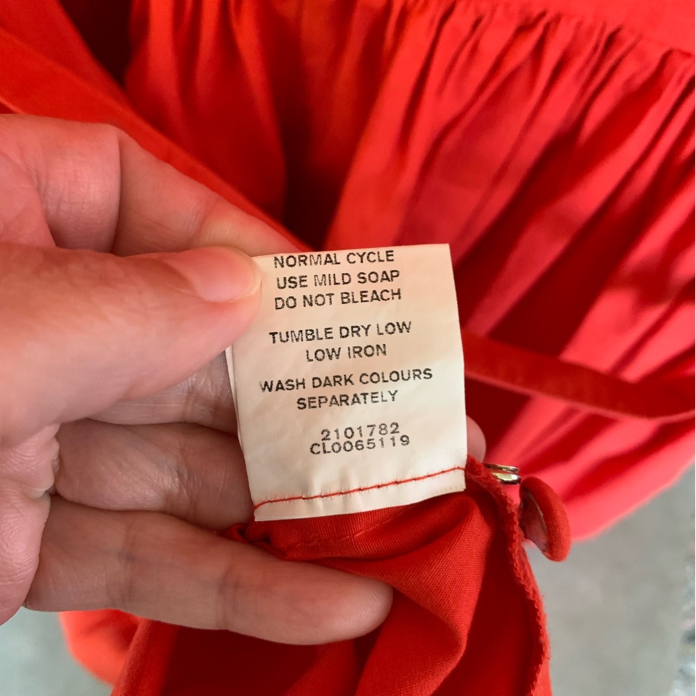 eShakti Red Custom Dress - Picture 8 of 8